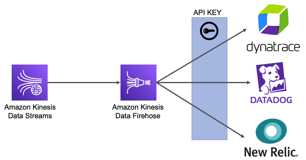 Chart shows integrations with providers done through an API KEY