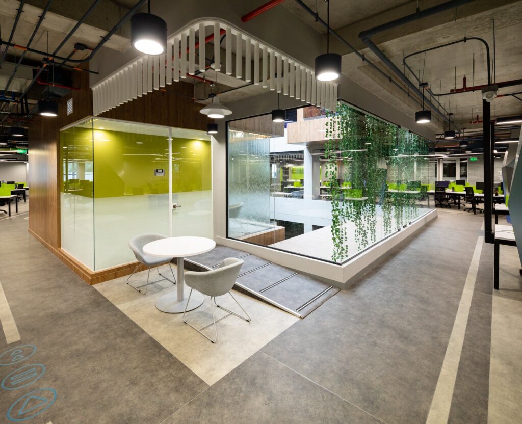 Our office located in Bogotá, Colombia features sustainable design.